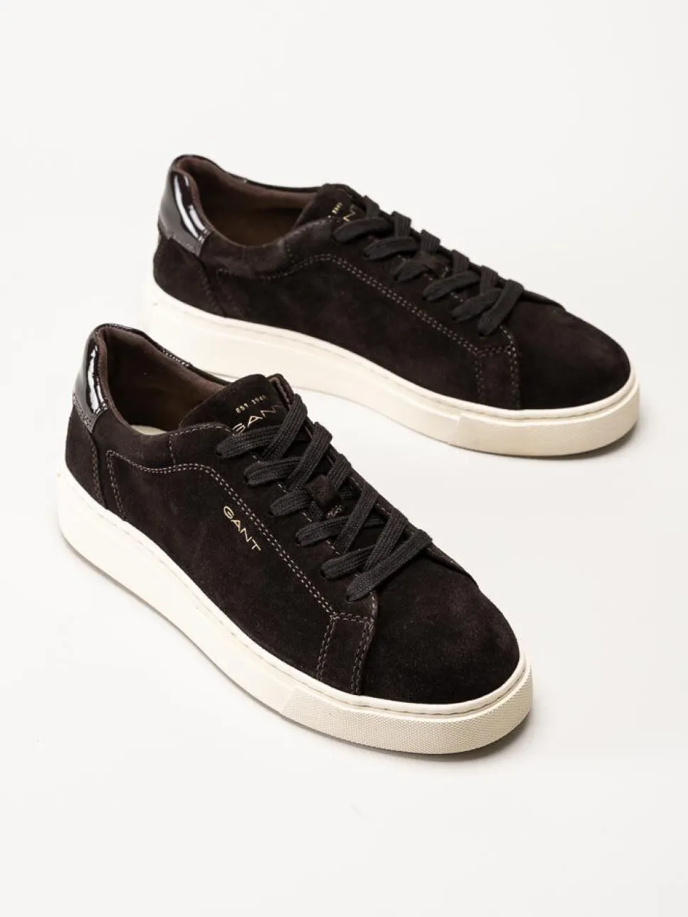 Gant Footwear - Julice Sneaker - Mörkbruna sneakers i mocka