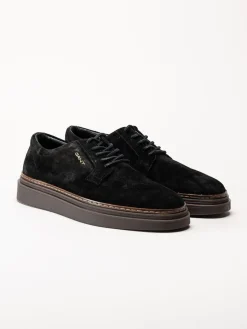 Gant Footwear - Kinzoon low lace - Svarta mockaskor med snörning