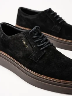Gant Footwear - Kinzoon low lace - Svarta mockaskor med snörning