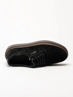 Gant Footwear - Kinzoon low lace - Svarta mockaskor med snörning