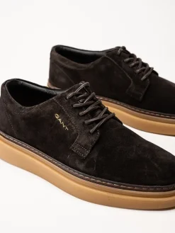 Gant Footwear - Kinzoon low lace - Bruna snörskor i mocka