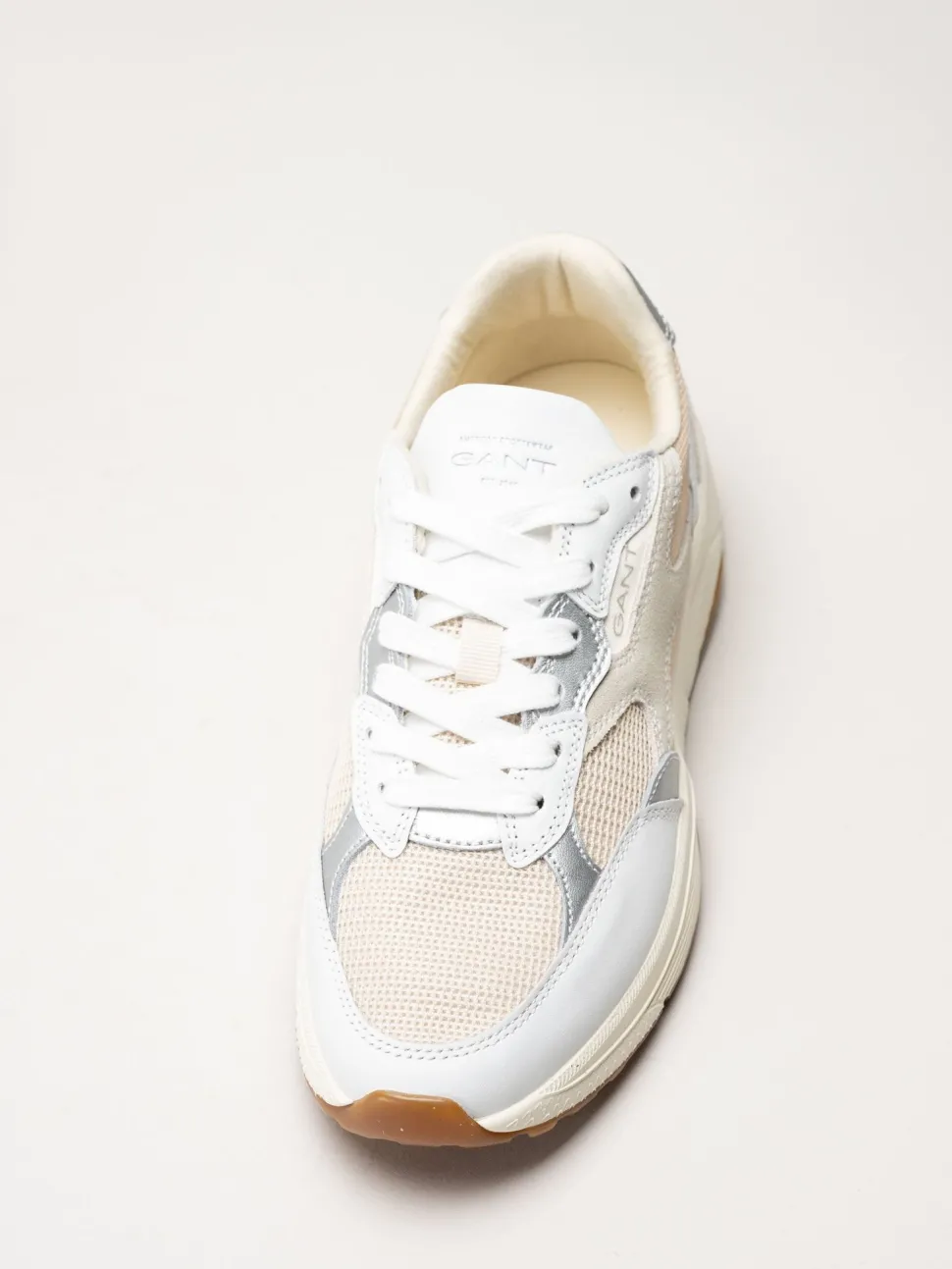 Gant Footwear - Newile - Beige sneakers i textil och skinn