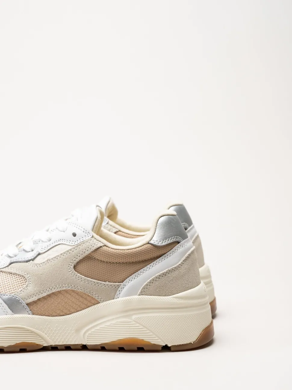 Gant Footwear - Newile - Beige sneakers i textil och skinn