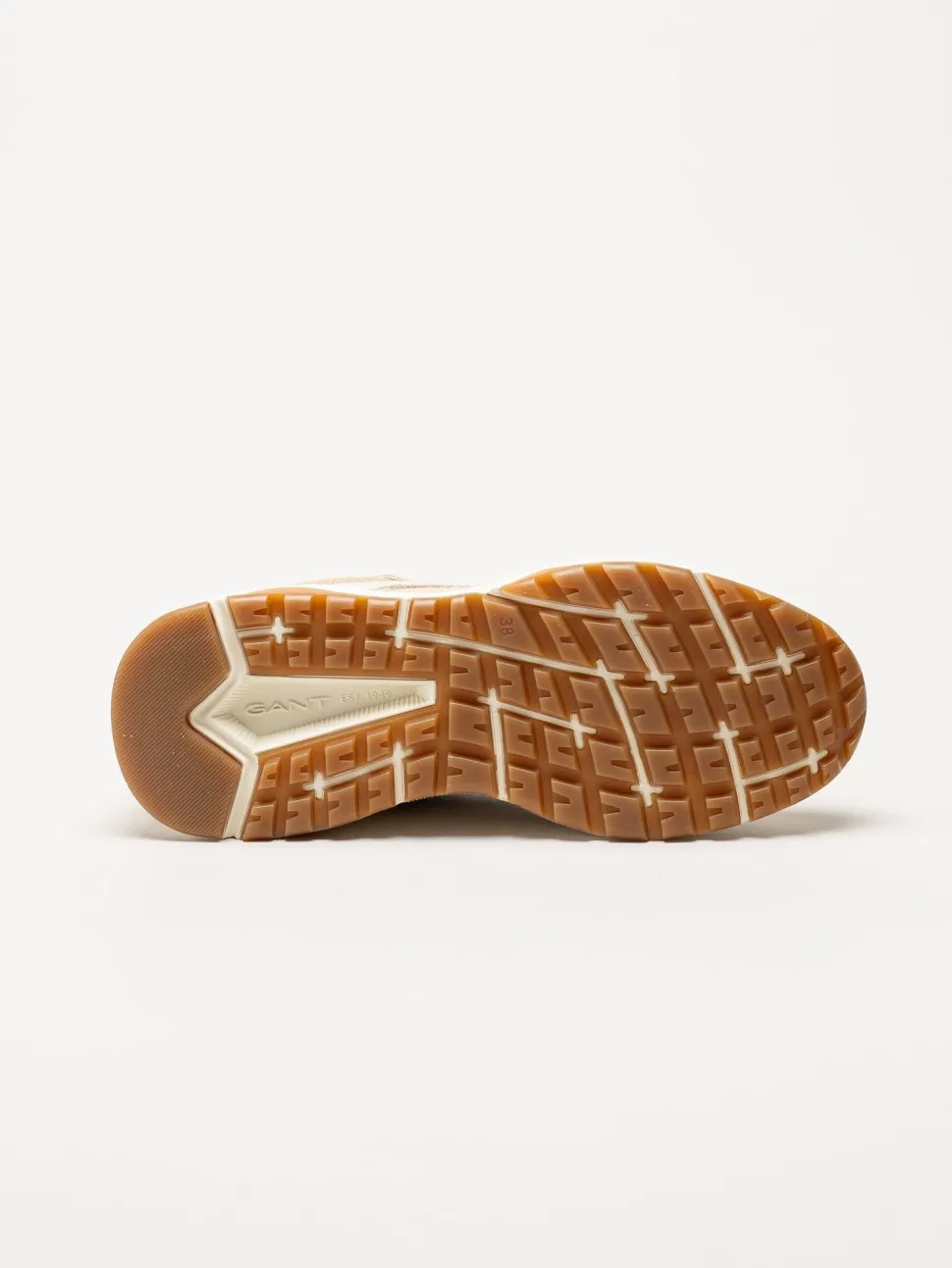 Gant Footwear - Newile - Beige sneakers i textil och skinn