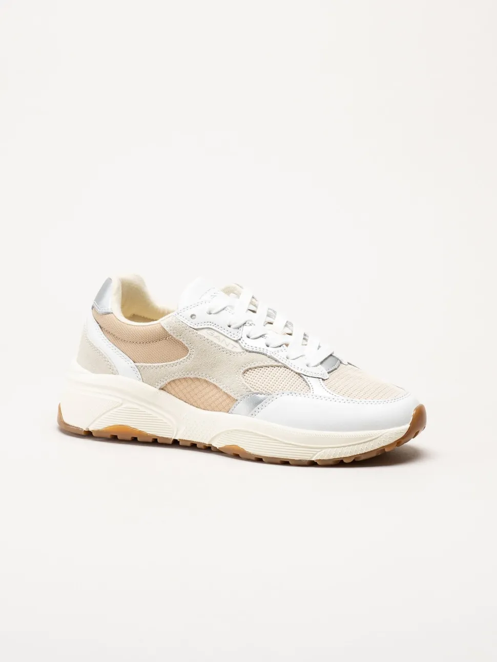 Gant Footwear - Newile - Beige sneakers i textil och skinn