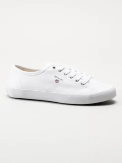 Gant Footwear - Pillox - Vita låga textilskor