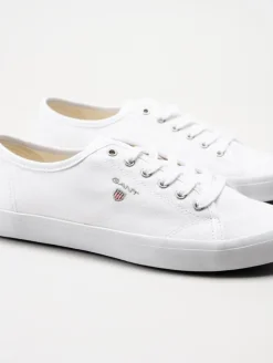 Gant Footwear - Pillox - Vita låga textilskor