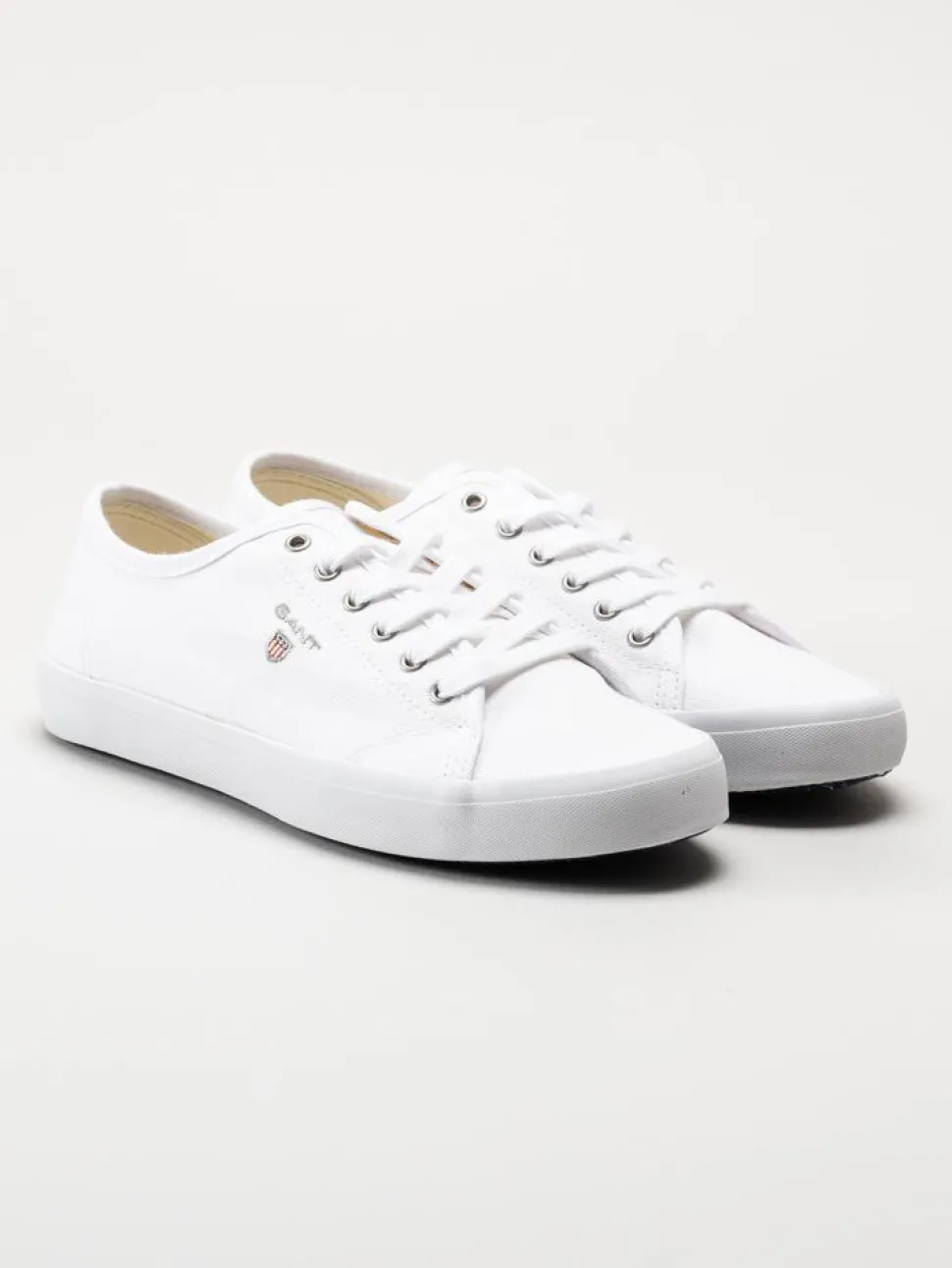 Gant Footwear - Pillox - Vita låga textilskor