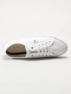 Gant Footwear - Pillox - Vita låga textilskor