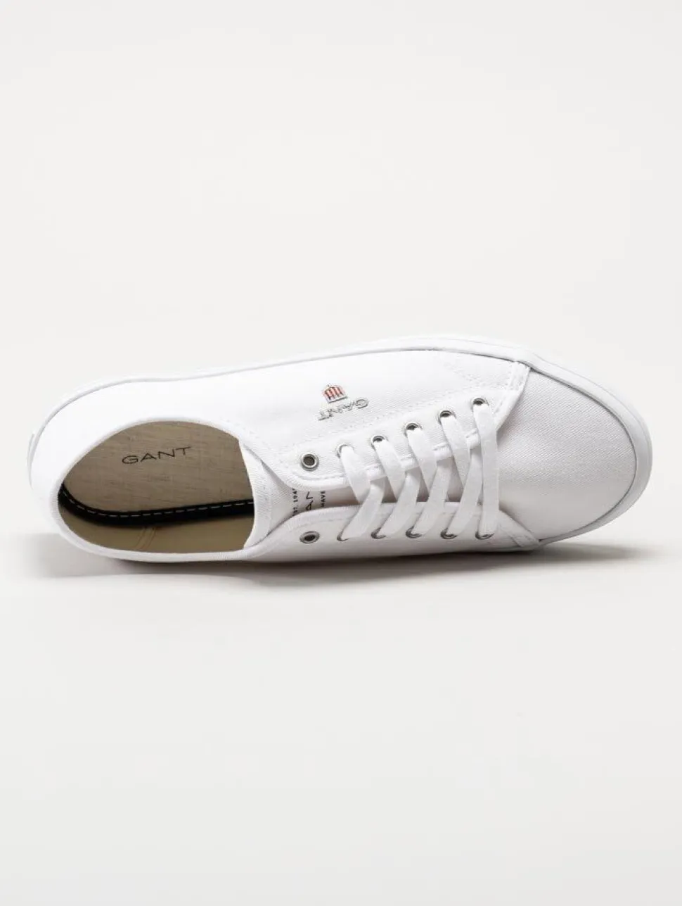 Gant Footwear - Pillox - Vita låga textilskor