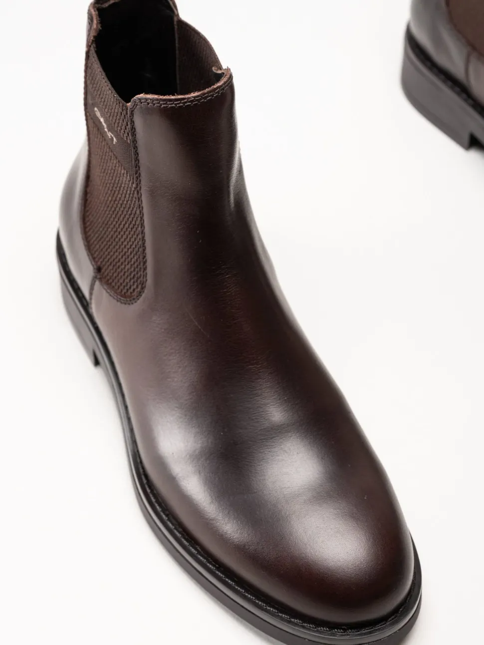 Gant Footwear - Prepdale - Mörkbruna Chelsea boots i skinn