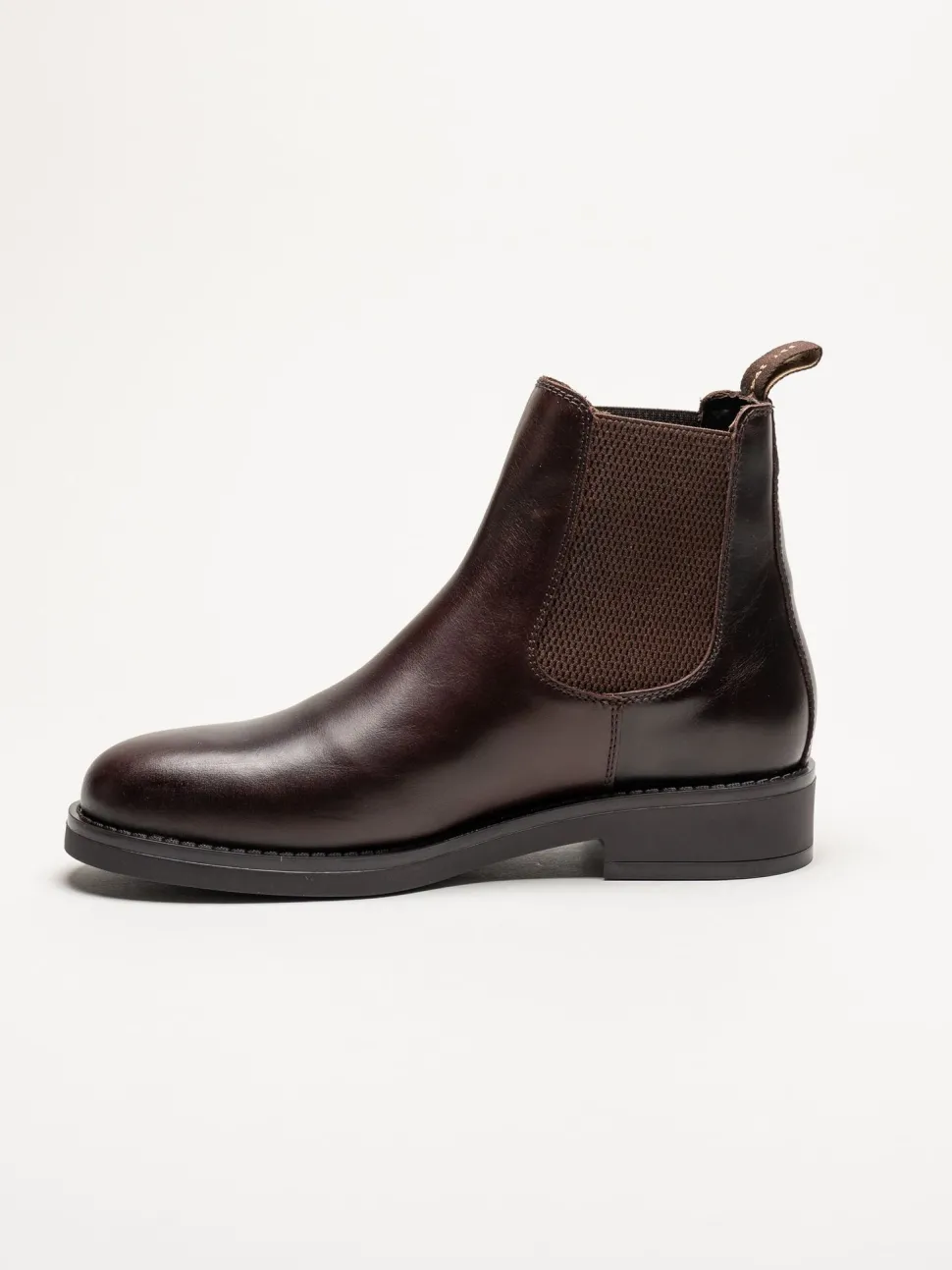 Gant Footwear - Prepdale - Mörkbruna Chelsea boots i skinn