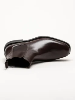 Gant Footwear - Rizmood - Mörkbruna chelsea boots i skinn