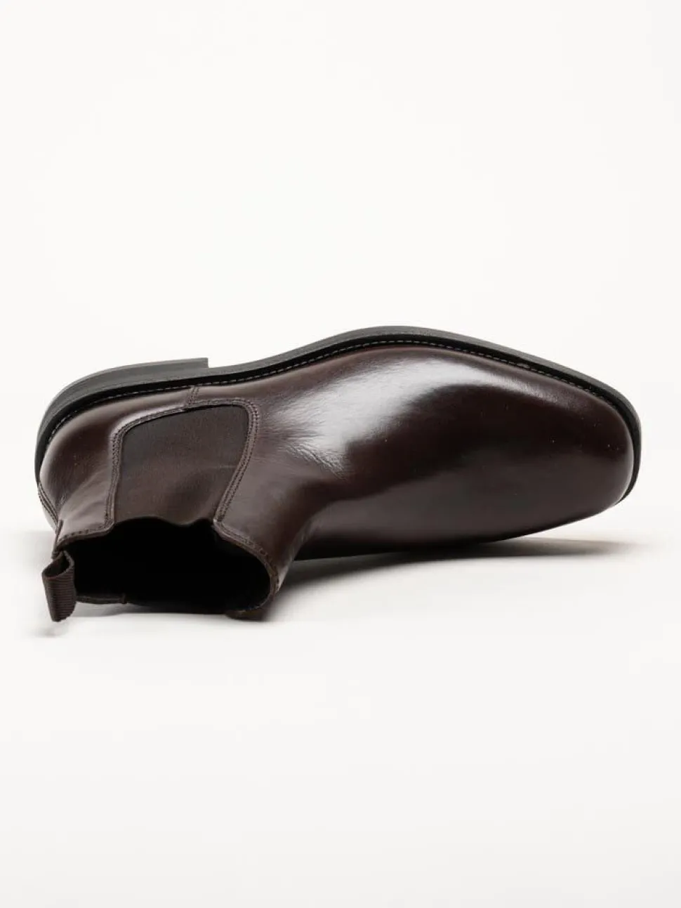Gant Footwear - Rizmood - Mörkbruna chelsea boots i skinn