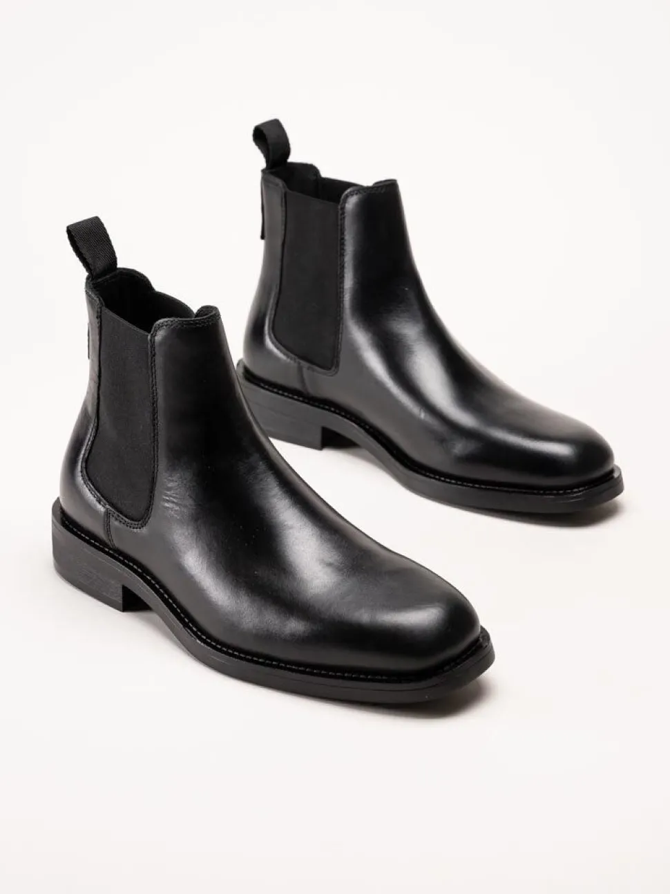 Gant Footwear - Rizmood - Svarta chelsea boots i skinn