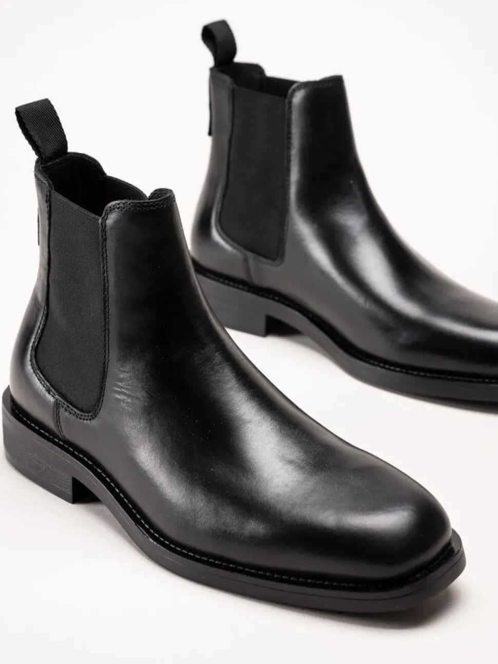 Gant Footwear - Rizmood - Svarta chelsea boots i skinn