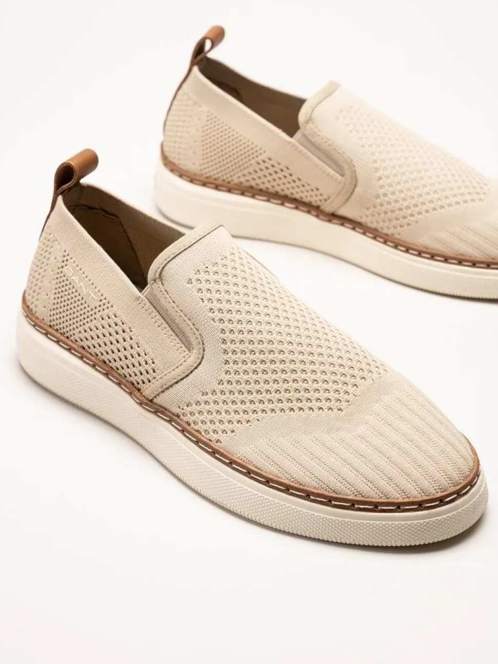 Gant Footwear - San Prep - Beige slip on textilskor