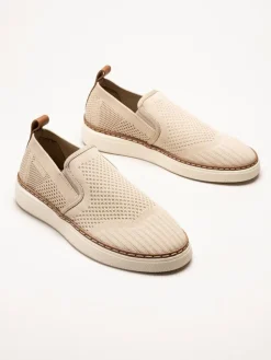 Gant Footwear - San Prep - Beige slip on textilskor