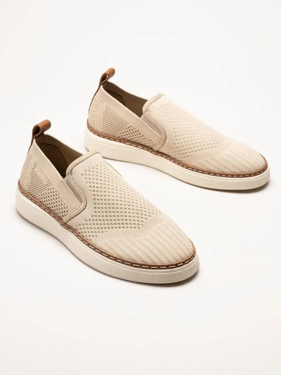 Gant Footwear - San Prep - Beige slip on textilskor