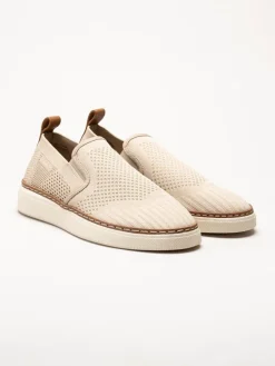 Gant Footwear - San Prep - Beige slip on textilskor