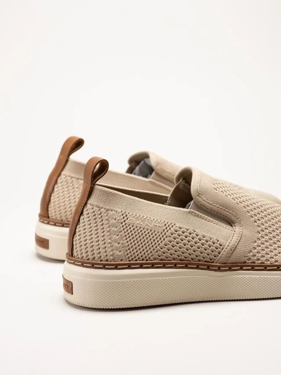 Gant Footwear - San Prep - Beige slip on textilskor