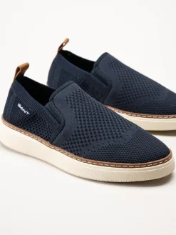Gant Footwear - San Prep - Marinblå slip on textilskor