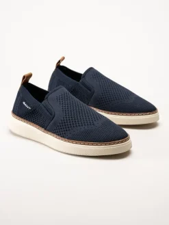 Gant Footwear - San Prep - Marinblå slip on textilskor