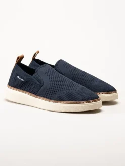 Gant Footwear - San Prep - Marinblå slip on textilskor