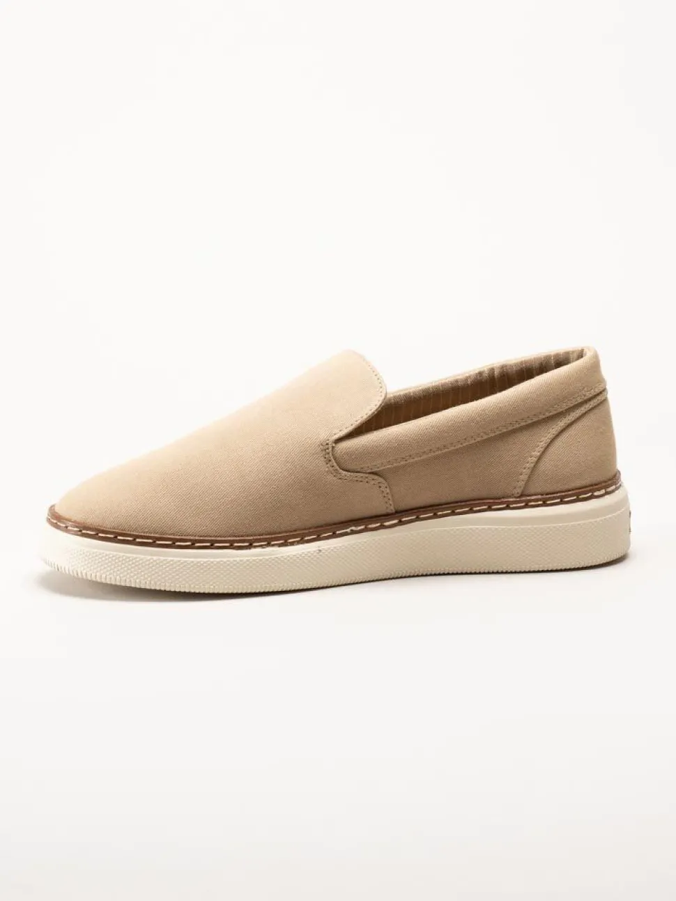 Gant Footwear - San Prep Sneaker - Beige slip on textilskor