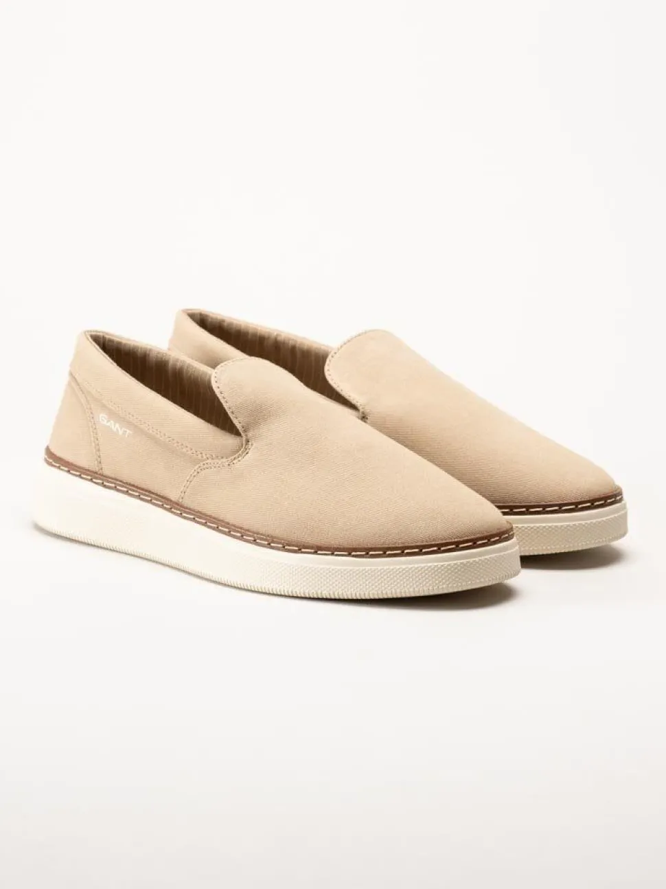 Gant Footwear - San Prep Sneaker - Beige slip on textilskor