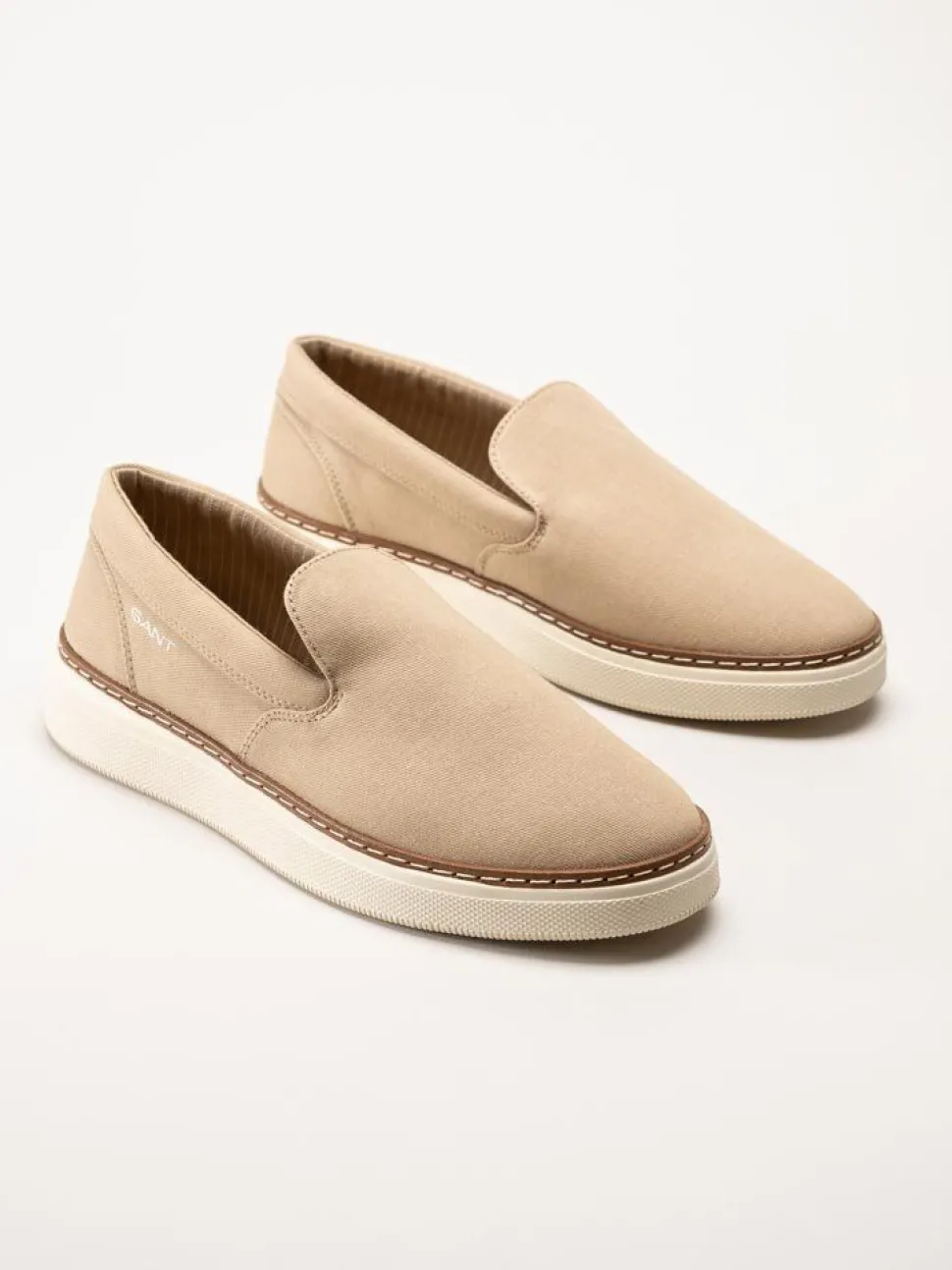 Gant Footwear - San Prep Sneaker - Beige slip on textilskor