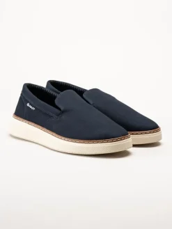 Gant Footwear - San Prep Sneaker - Marinblå slip on textilskor