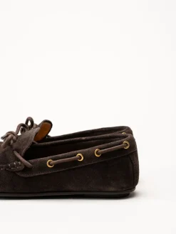 Gant Footwear - Seabaya - Mörkbruna loafers i mocka