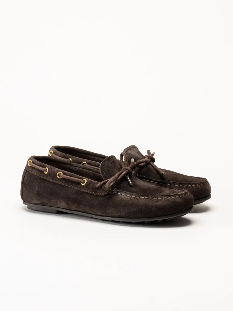 Gant Footwear - Seabaya - Mörkbruna loafers i mocka