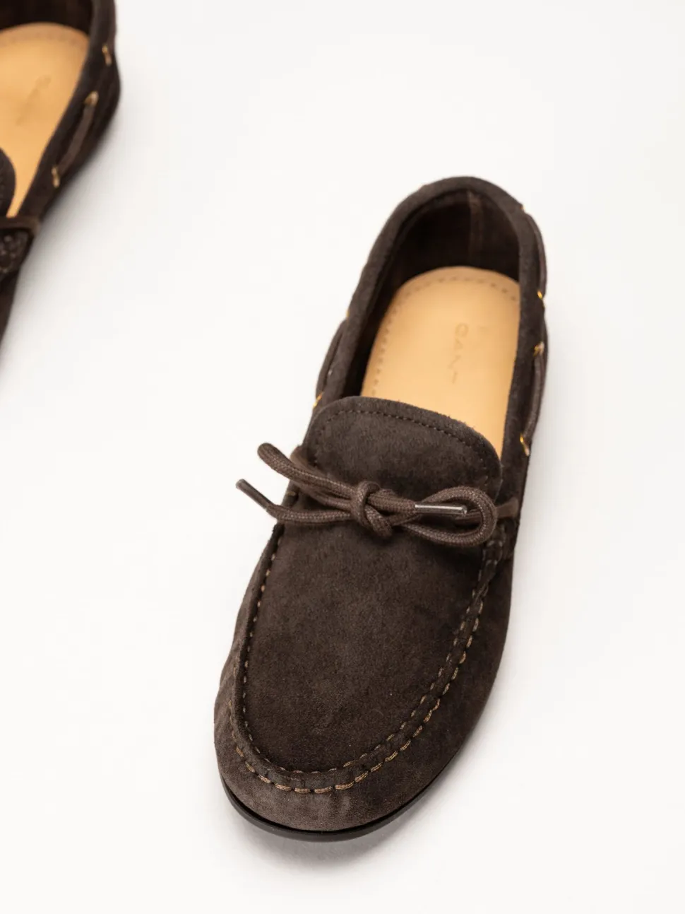 Gant Footwear - Seabaya - Mörkbruna loafers i mocka
