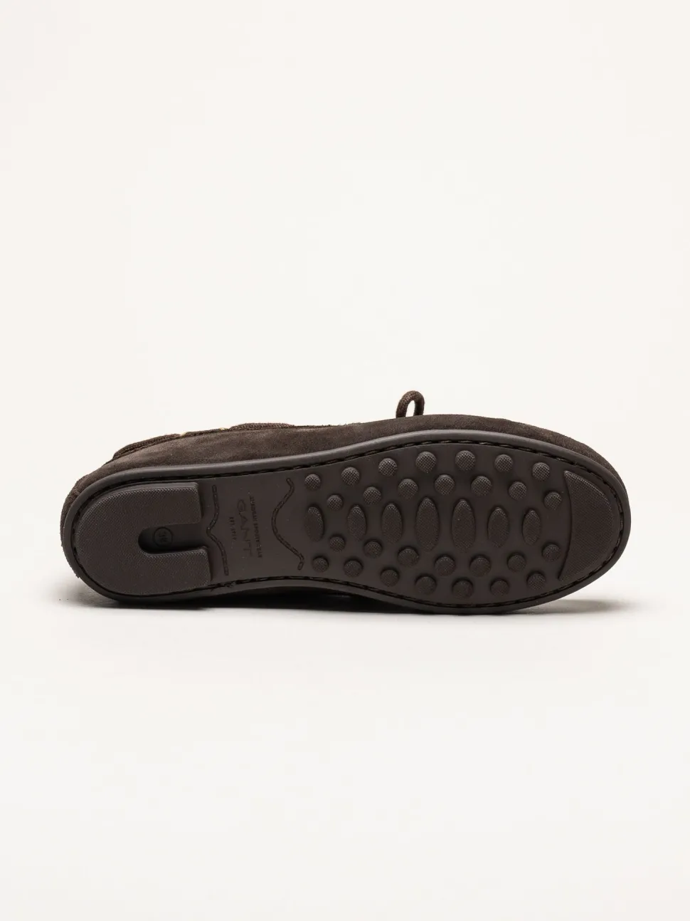 Gant Footwear - Seabaya - Mörkbruna loafers i mocka
