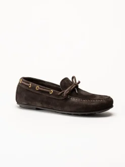Gant Footwear - Seabaya - Mörkbruna loafers i mocka
