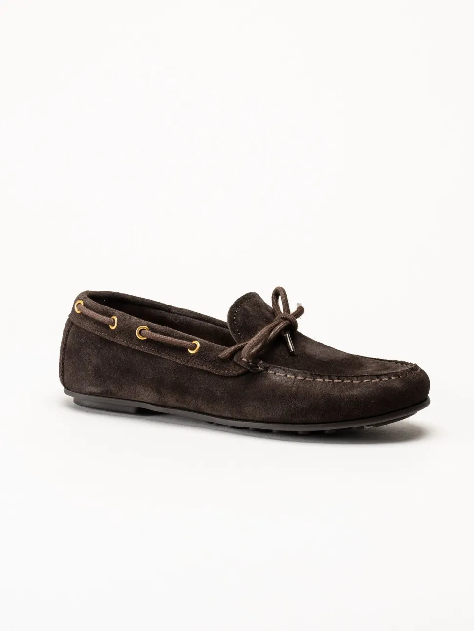 Gant Footwear - Seabaya - Mörkbruna loafers i mocka