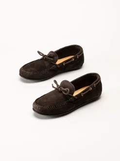 Gant Footwear - Seabaya - Mörkbruna loafers i mocka