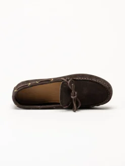 Gant Footwear - Seabaya - Mörkbruna loafers i mocka