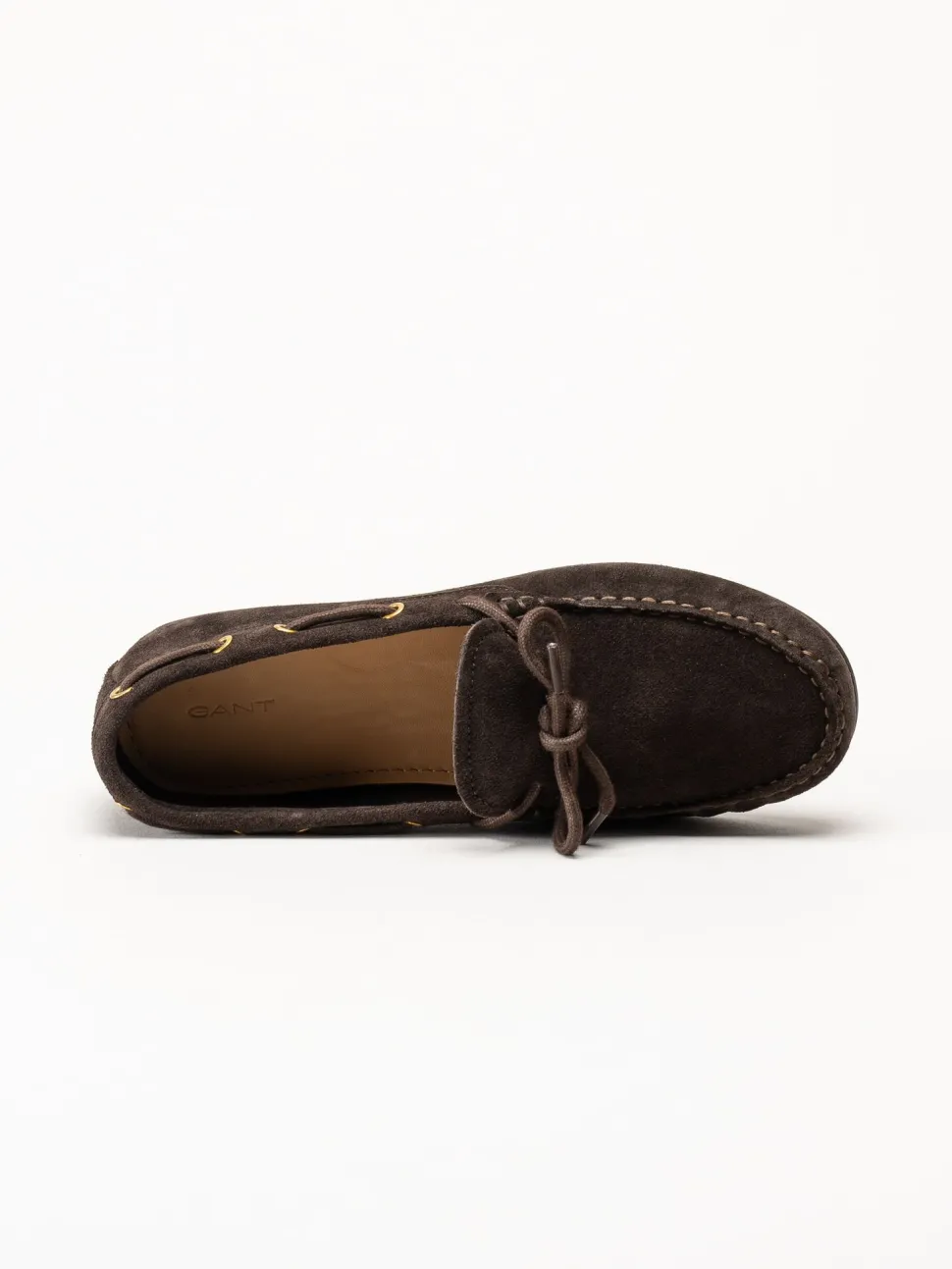 Gant Footwear - Seabaya - Mörkbruna loafers i mocka