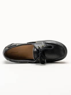 Gant Footwear - Seabaya - Svarta loafers i skinn