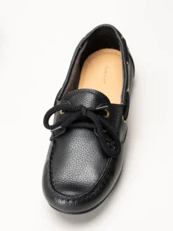 Gant Footwear - Seabaya - Svarta loafers i skinn