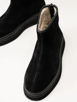 Gant Footwear - Sistown Mid Boot - Svarta varmfodrade boots i mocka