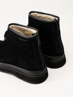 Gant Footwear - Sistown Mid Boot - Svarta varmfodrade boots i mocka