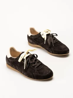 Gant Footwear - Sperly low - Mörkbruna sneakers i mocka