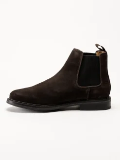 Gant Footwear - St Fairkon Chelsea Boot - Mörkbruna chelsea boots i mocka