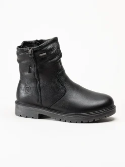 G Comfort - Svarta fodrade kängor i skinn
