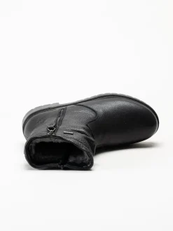 G Comfort - Svarta fodrade kängor i skinn