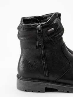 G Comfort - Svarta fodrade kängor i skinn